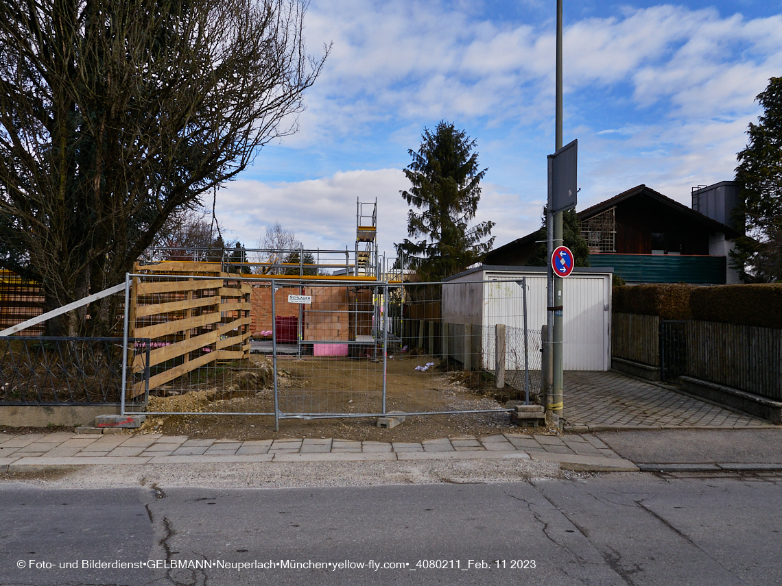 11.02.2023 - Baustelle Niederalmstraße 16 in Neuperlach